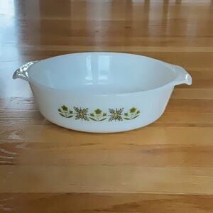 Anchor Hocking “Meadow Green” Pattern Casserole